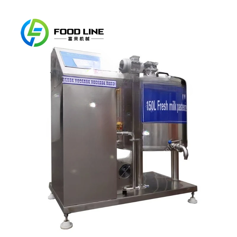 Customized Industrial 200L 500L Fresh Pasteurizer CE Certified Stainless Steel Milk Pasteurization Machine