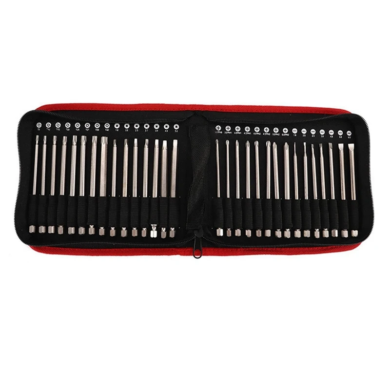 

NEW-30 Pcs S2 Long Security Screwdriver Bit Set, Security Bit Set Extra Long Magnetic Screwdriver Bits Kit 100Mm Length