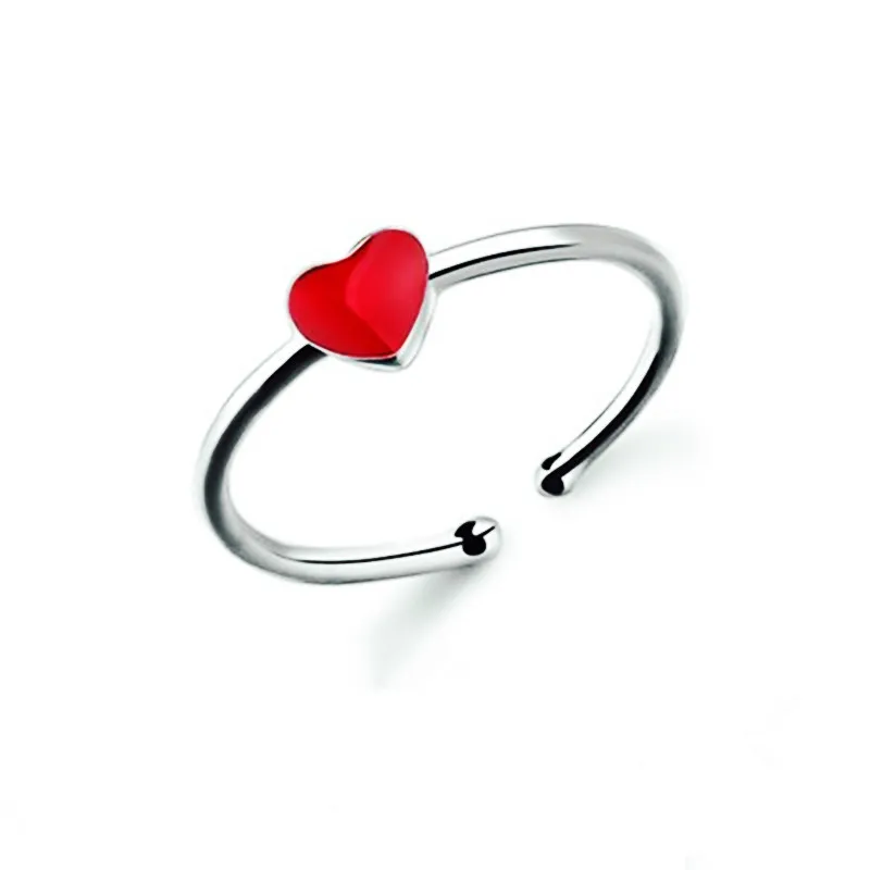 Personality Punk Vintage Heart Rings For Women Charm Ring Bohemian Wedding Jewelry Party Gift