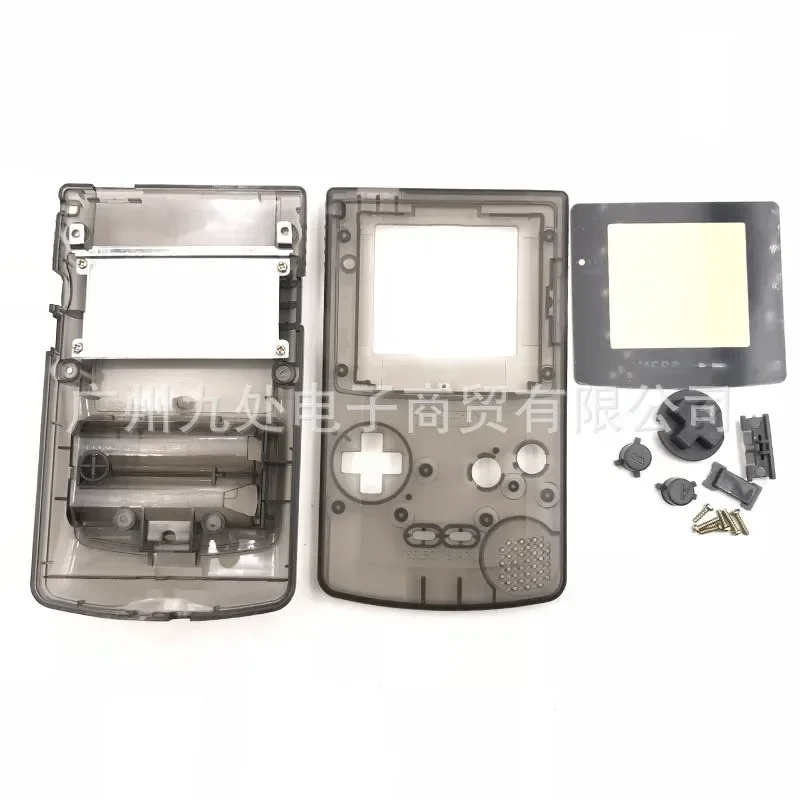 Original เกมคอนโซลเชลล์สําหรับ Gameboy สีคลาสสิกเกมคอนโซลสําหรับ GBC เปลือกหอยพร้อมปุ่ม