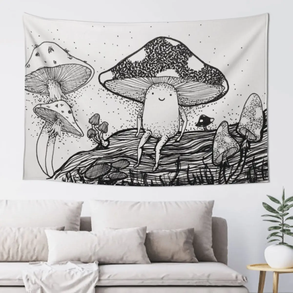 

Little Mushroom Tapestry Decorative Wall Mural Home Decorating Wall Tapestries Aesthetic Room Decorations Tapestry
