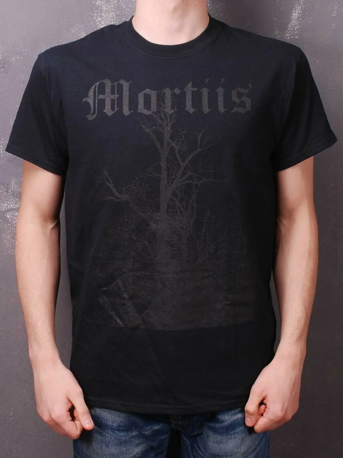 Mortiis - Alternate 1993 Demo Cover Black on Black T-Shirt