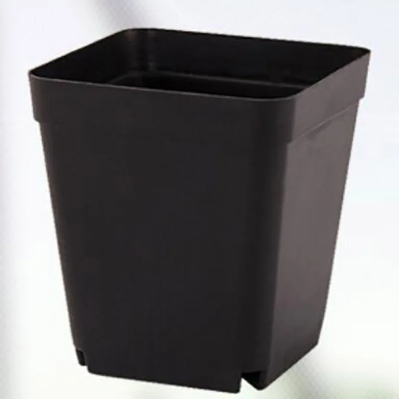 1/2/5/10pcs 7cm Gardening Plastic Black Color Flower Pots Planters Creative Small Square For Succulent  Plants Vegetable E2