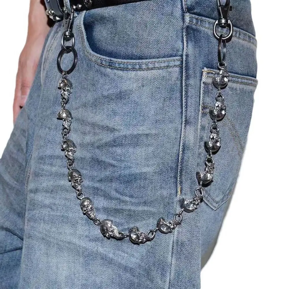 Fashion Metal Waist Chain Skull Punk Metal Waist Chain Skull Jeans Chain Jewelry