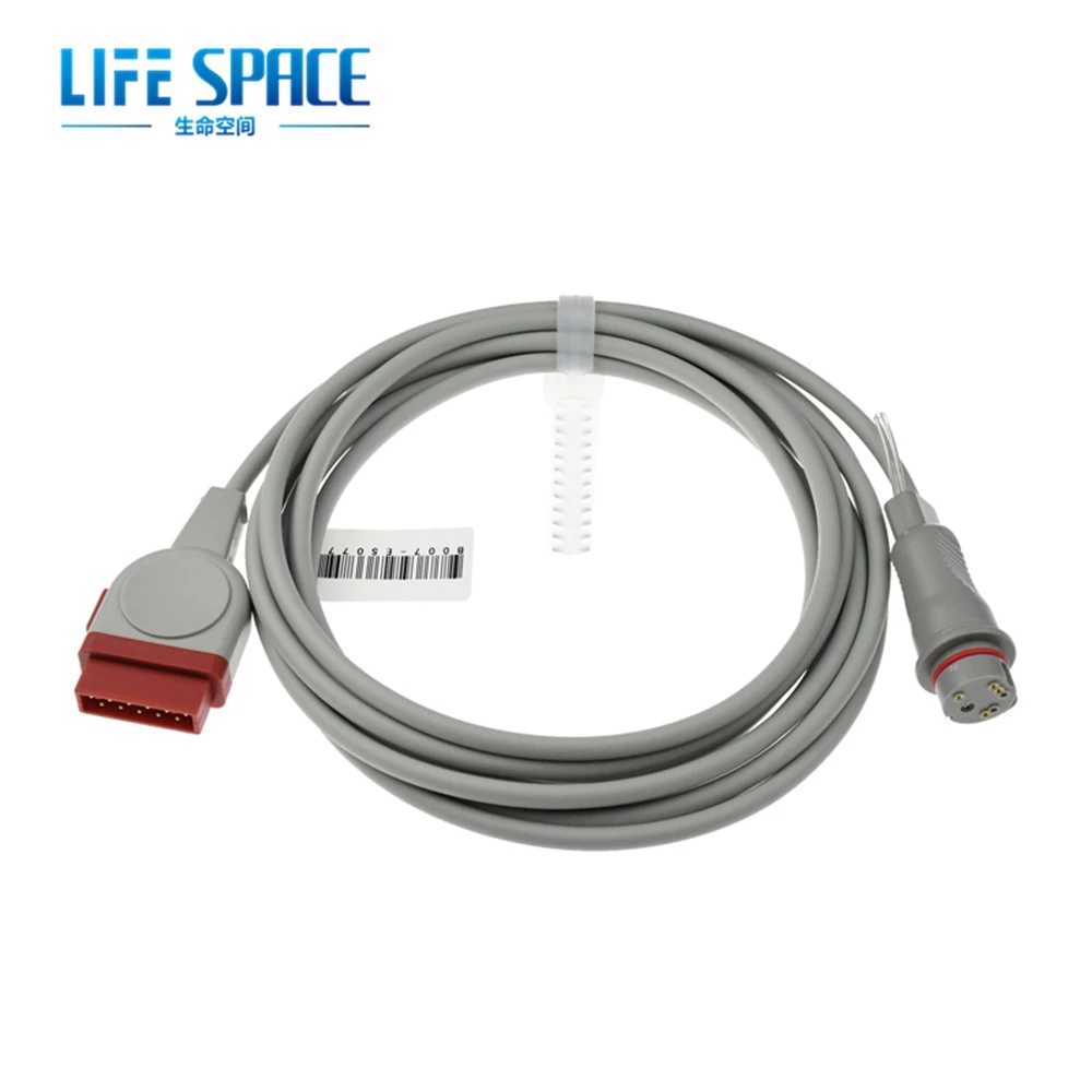 

Compatible GE-Marquette Ibp Sensor Trunk Cable Adapter Ibp Probe Invasive Blood Pressure Transducer Connect B.Braud Edward Medex