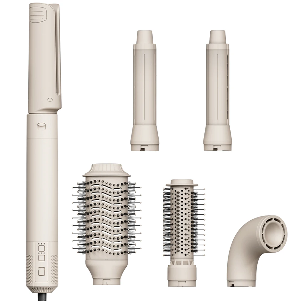 SMET Professional وصل حديثًا أداة فرشاة الهواء الساخن 6 في 1 مجموعة تصفيف الشعر للفنادق والصالونات تستخدم مجموعة صبغ الشعر