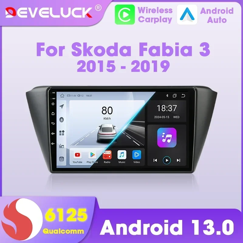 

Qualcomm 8-Core Android Radio for Skoda Fabia 3 III 2015-2019 Carplay Auto Multimedia Car Intelligent Systems Navi DVD Head Unit