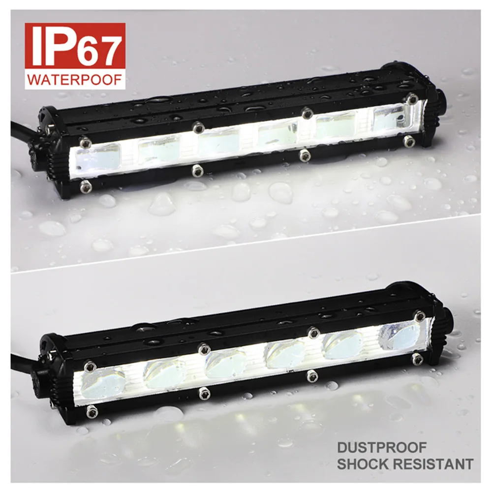 7 Inch Flood Light 12V 24V for Tractor Truck Off Road 4WD 4x4 ATV UTV UAZ 6D Lens Led Light Bar Led Work Light