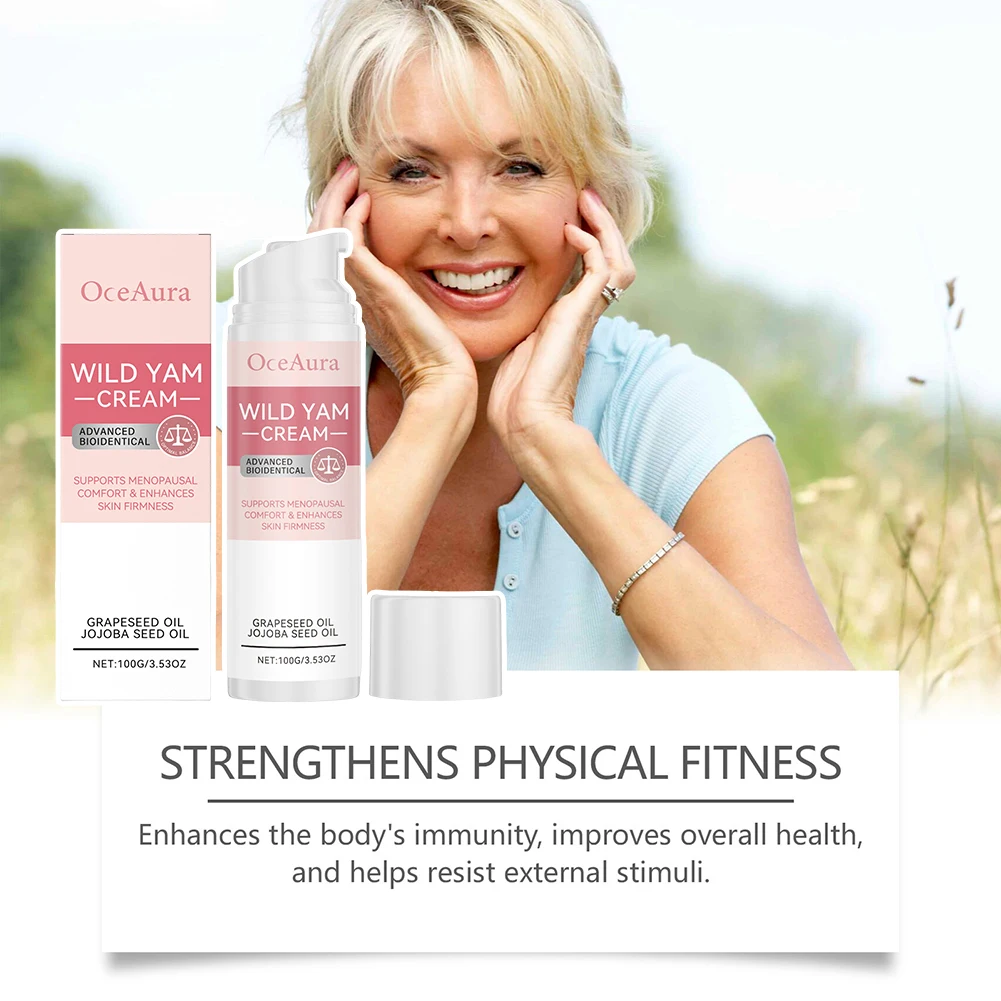 

Natural Yam Cream For Menopause Relief Reduce Physical Discomfort Cream Body Care Products