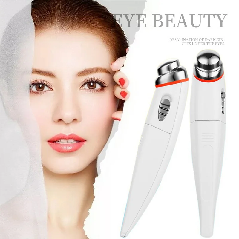 Alwafore Electric Eye Massage Pen Sonic Eye Massager Anti Wrinkle Dark Circle Removal Face Massager Wand