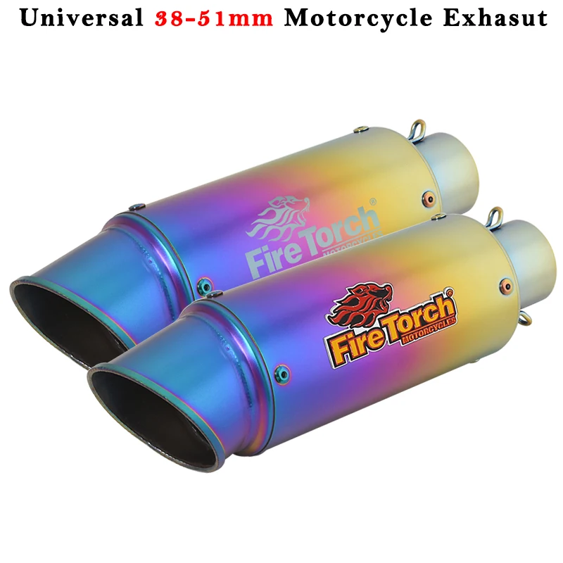 

Universal 51mm Motorcycle Exhaust Project Escape System Modified Muffler For S1000RR DUKE 1050 GSX-S1000 Ninja 400 ZX25R CBR1000