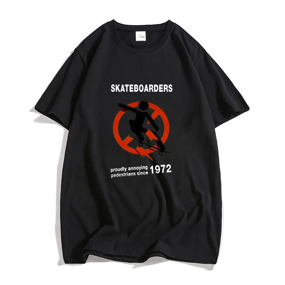 Skateboarders Graphic T Shirts Summer Male/female Oversized T-shirts 100% Cotton Short Sleeve Tees High Quality Printing Clothes