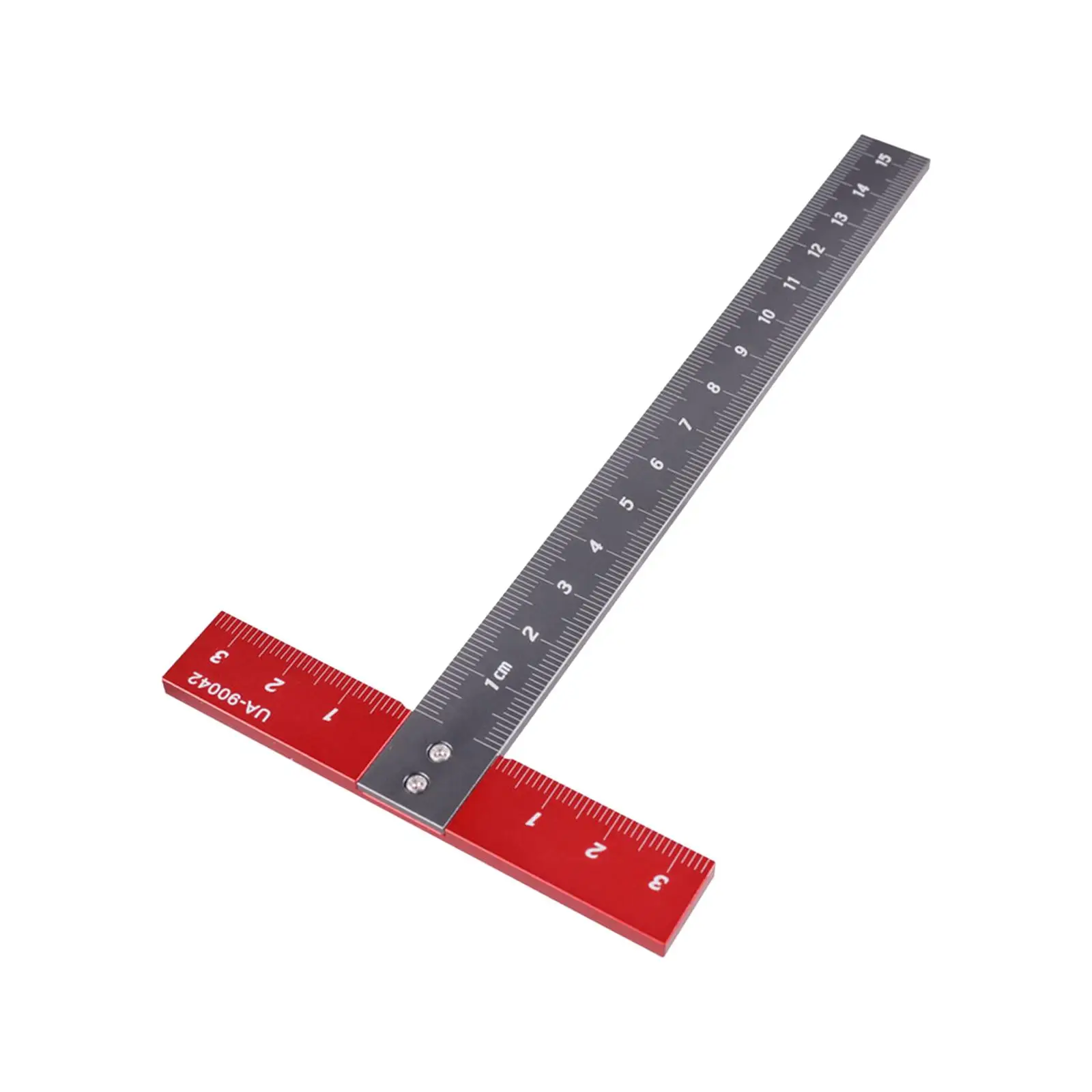 T Square Ruler Aluminum Alloy CNC Technology Scale Ruler Precise Angle UA 90042 for Drafting Tools DIY Hobby 170Mmx85mm