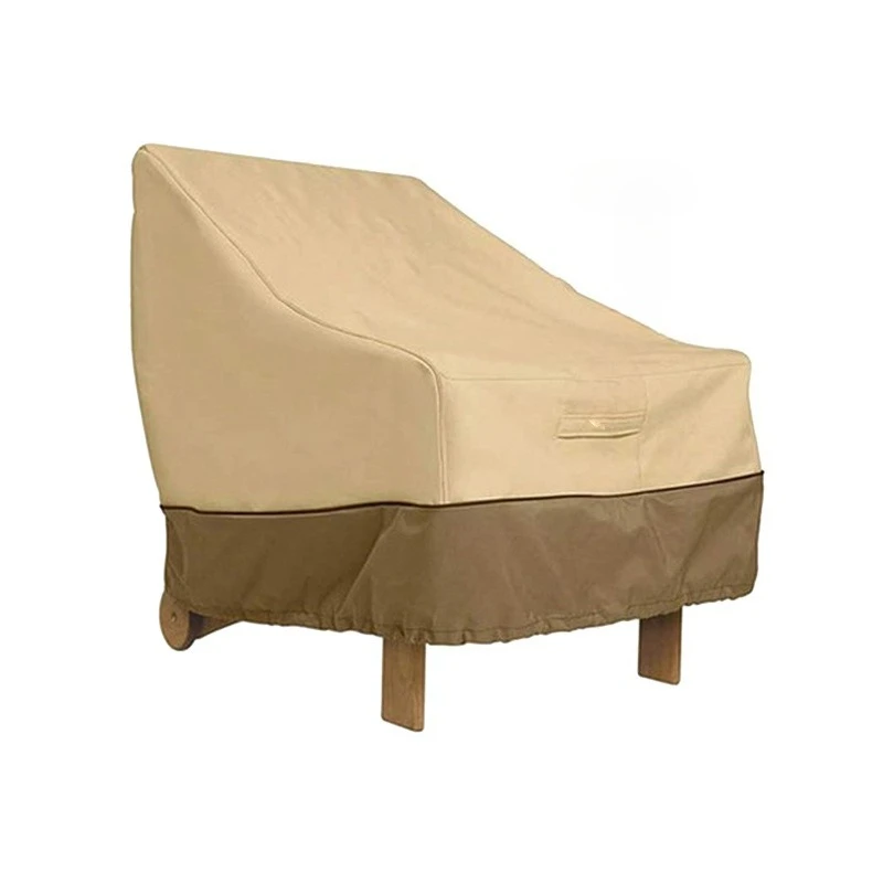 Single Player Matching Sofa Cover Outdoor Garden Courtyard Sun Protection Wind Rain Protection Furniture Dust Cover Handle