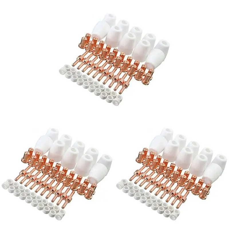 abse-180-pezzi-consumabili-per-taglio-al-plasma-elettrodi-e-ugelli-prolungati-per-torcia-pt31-lg40-cut-50d