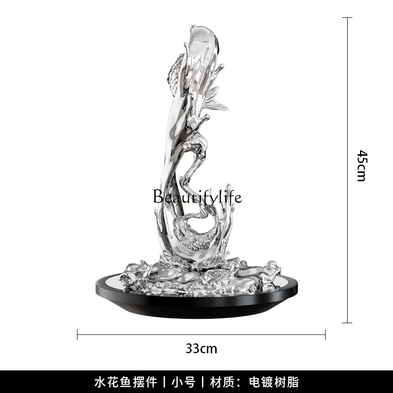 

FG11Art sculpture floor-to-ceiling large ornament light luxury hotel villa living room model room decoration