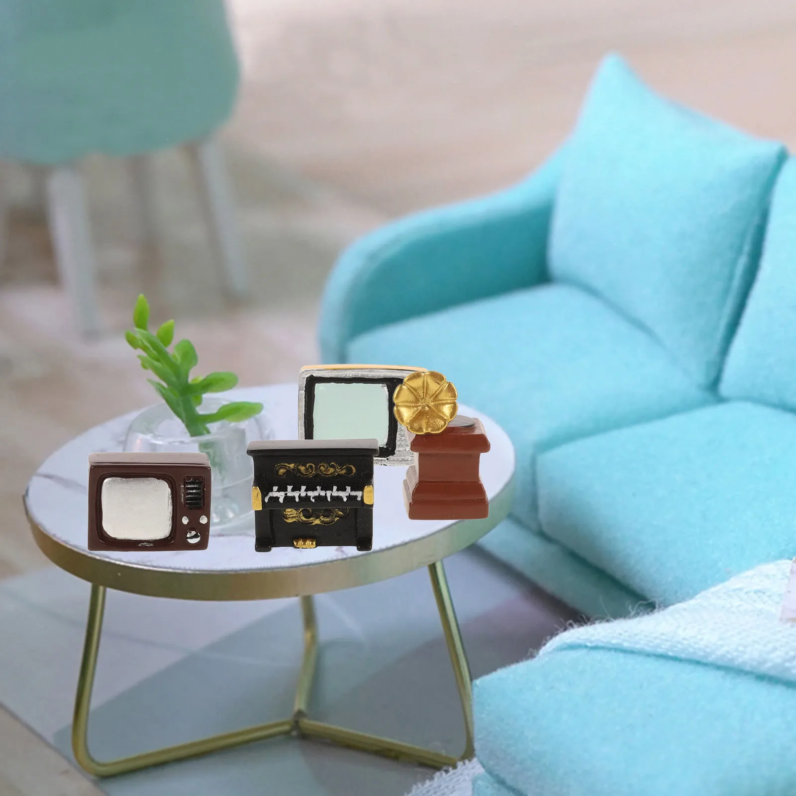 

Retro Furniture Accessories Vintage Decor Decorative Model Baby Plastic Home Appliances