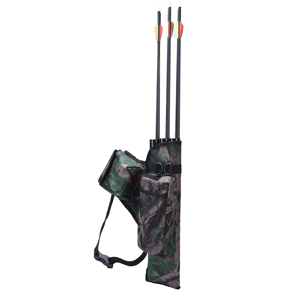 

Short Type Arrow Cylinder Bow Arrow Waist Bag 3 Pipes Large Capacity Holder Carry Pouch Outdoor Hunting Archery