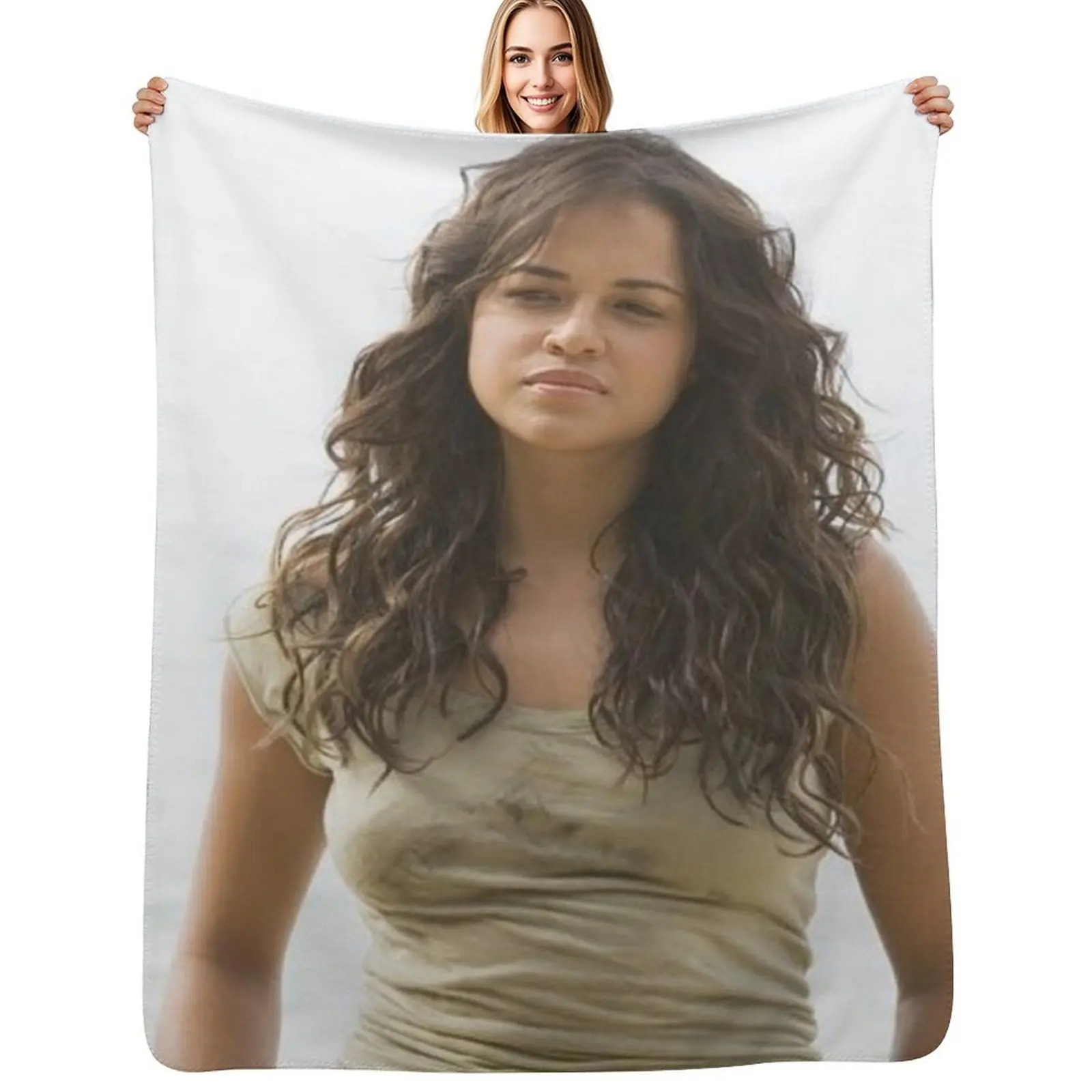 

michelle rodriguez Throw Blanket Camping Decoratives Decorative Sofa christmas gifts Blankets
