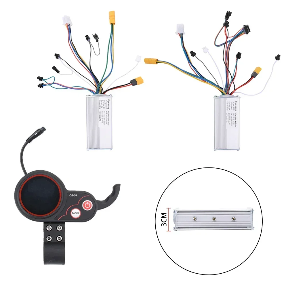 QS-S4 52V 25A Thumb Throttle LCD Display 6 Pin Meter Dual Drive Controller For Zero 8 9 10 8x 10x Electric Scooter Spare Parts