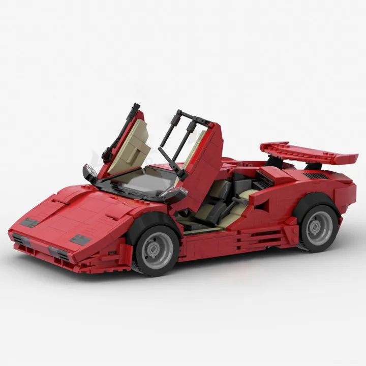 MOC Technical Car Building Blocks para crianças, Lamborghinis Countys, Speed Champions, City Racer, Vehicle Set, Brinquedos Presente, Técnico, Especialista