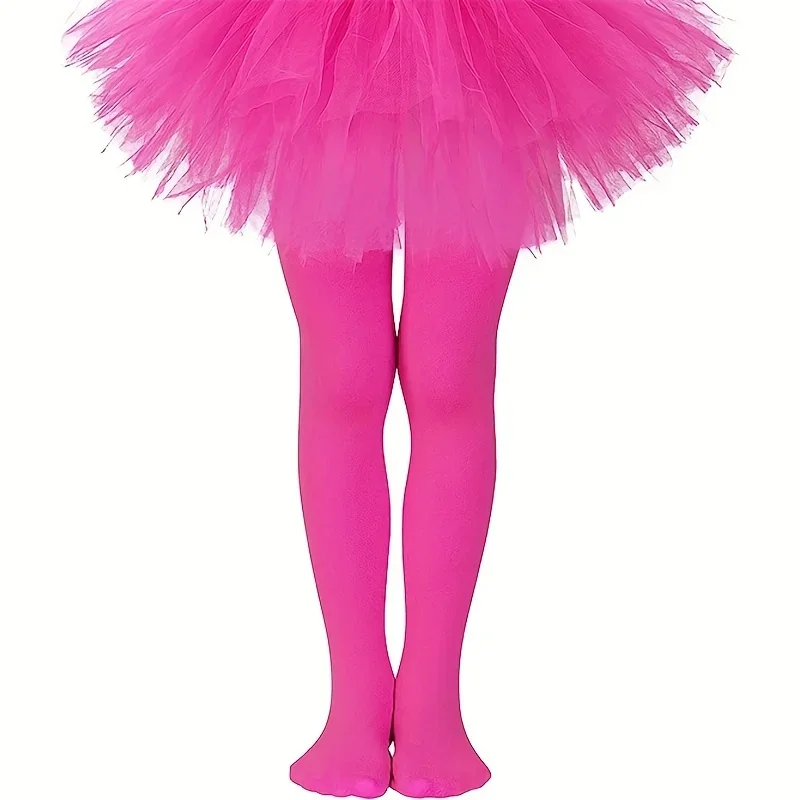 1 Pair of Super Soft Dance Socks, Ballet Leggings, Super Elastic School Uniform Leggings image 5