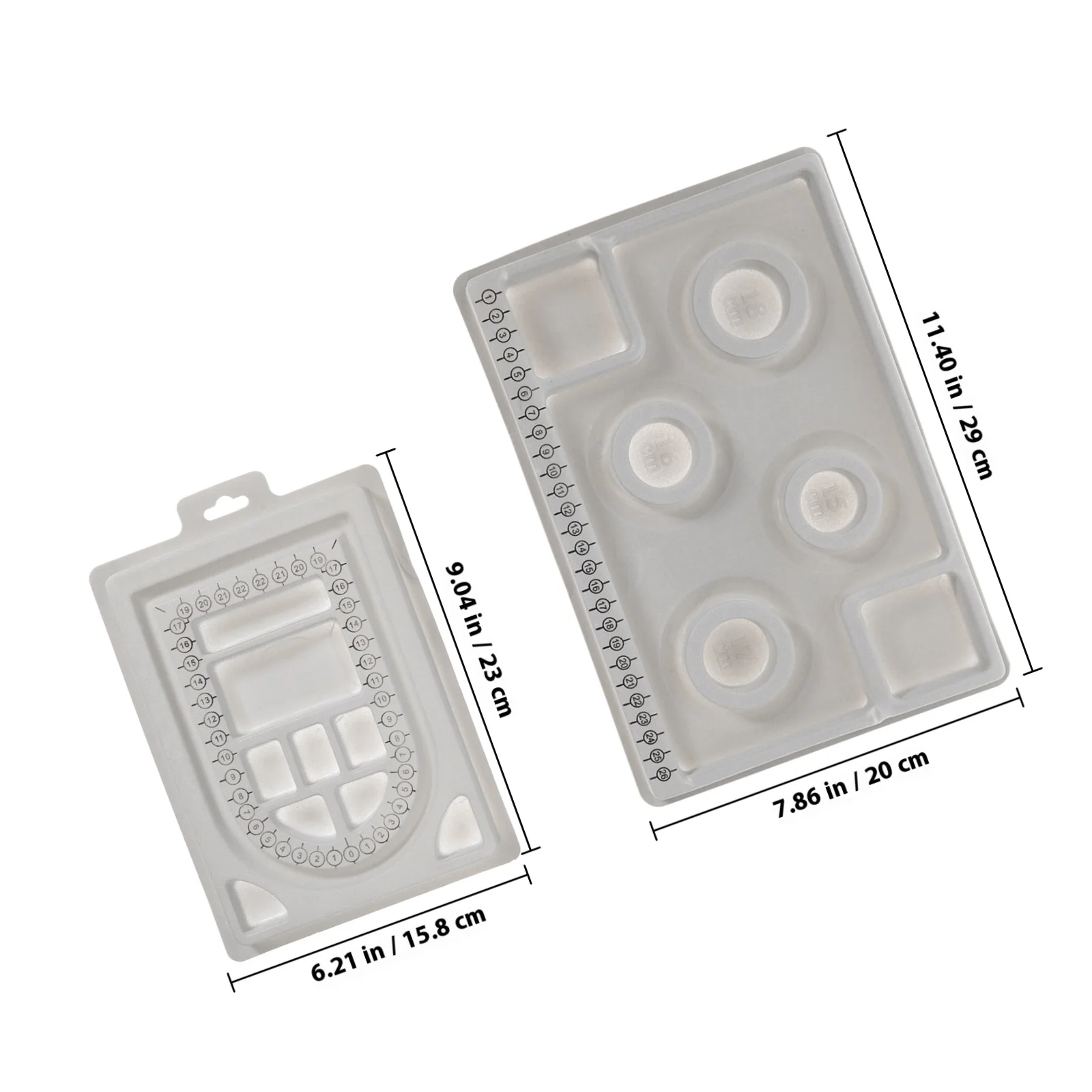 2 قطعة صينية تصميم الخرزة صنع المجوهرات تصميم الأخدود لقلادة سوار لتقوم بها بنفسك أداة القياس الحرفية لوازم الديكور #4