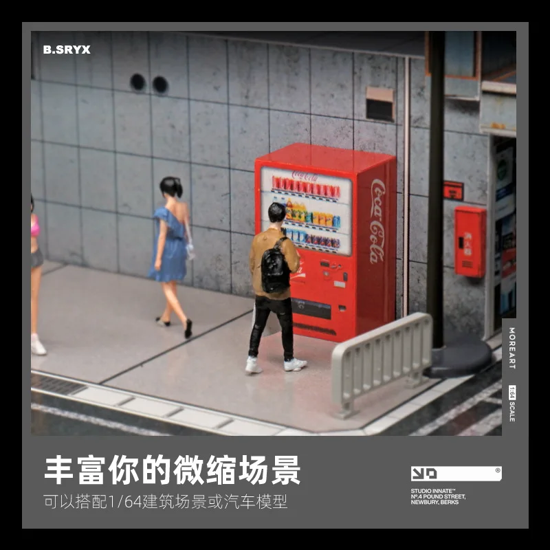 1:64 อะนิเมะชายกระเป๋ามินิตุ๊กตารูป Miniature การถ่ายภาพ props ฉาก DIY ตารางทรายภูมิทัศน์เครื่องประดับของขวัญ