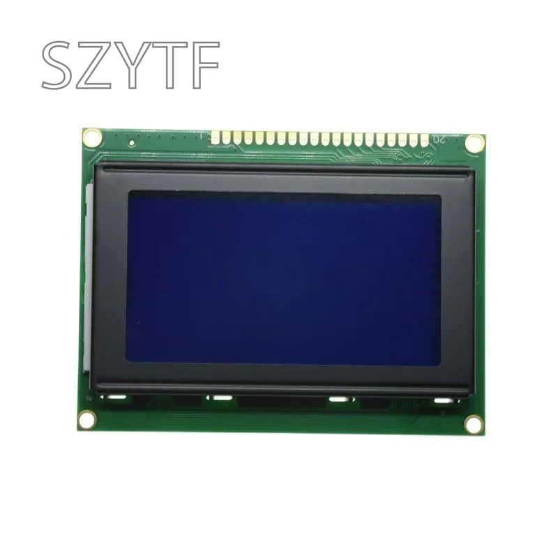 12864C 3.2 Inch 128*64 LCD Screen Module LCD Display Module Blue IIC/I2C 5V KS0108 image 5