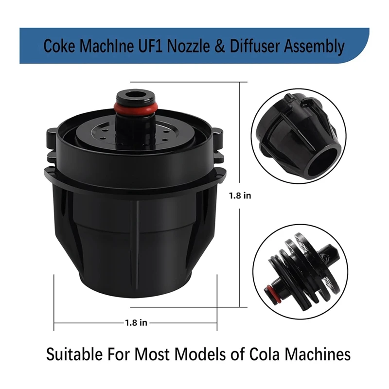 Düse und Diffusor-Baugruppe für UF-1-Coke-Maschine, Soda-Innen-Außenventile, Reparatur oder Austausch