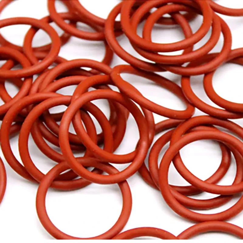225 Stück rote Silikon ring dicke oder Dichtung Silikon dichtung O-Ringe Unter leg scheibe oring Set Sortiment Kit Set oring