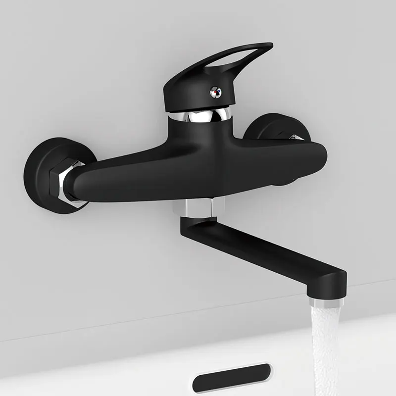 Kitchen Faucet Mixers Wall Mounted Single Handle Mixer Tap Sink Faucet Rotation Hot Cold Water Mixer Mop Pool Tap Basin Faucet