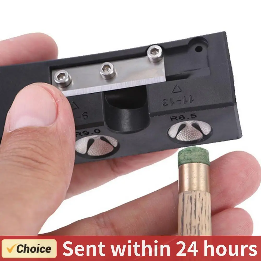 

9 in 1 Billiard Pool Cue Tip Tool Multifunctional Pool Cue Tip Shaper Billiards Cue Repair Tool Arc Comparison Cue Tip Shaper