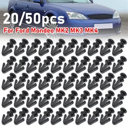 20/50Pcs For Ford Mondeo MK2 MK3 MK4 Lower Weatherstrip Door Rubber Seal Gasket Sill Clips Sealing Strip Retainer Rivet Fastener