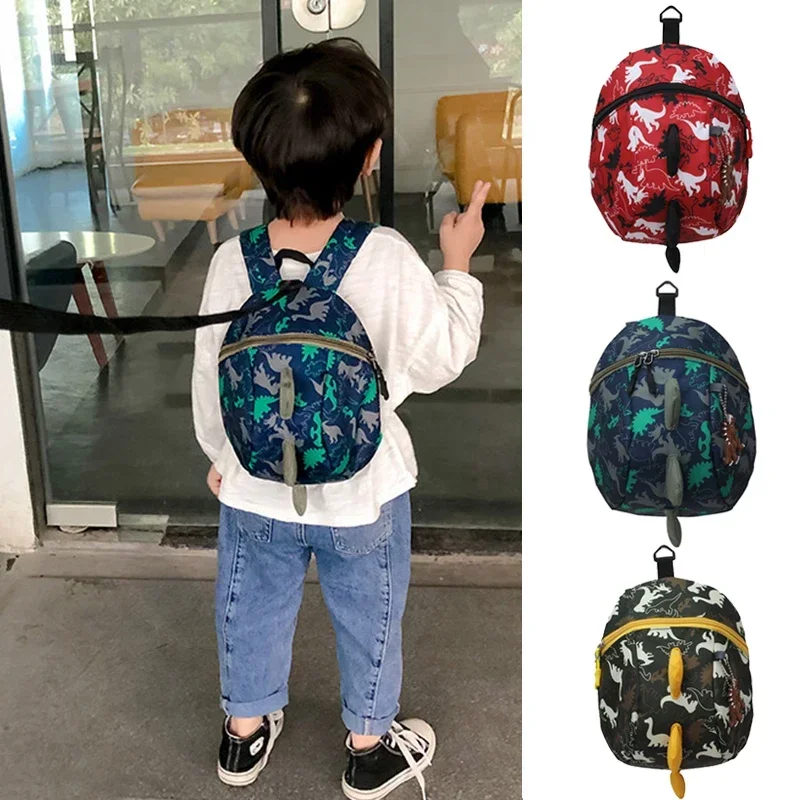 Cute Dinosaur Baby Safety Harness Backpack Toddler Anti-lost Bag Children Comfortable Schoolbag Toddler Anti Lost Wrist Link