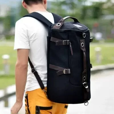 2025 New Large Capaci Canvas Bapa Double oulder Men's Fitn Travel Bag Outdoor Multi-Function Buet ape Gym L...