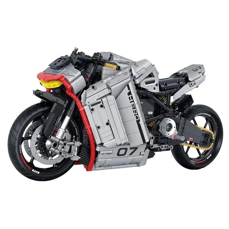 City 1:5 Motorcycle Model Building blocks Toy Set Creative Racing MOC Technology Surface DIY Mini Bricks Toy for Boys Kids Gifts