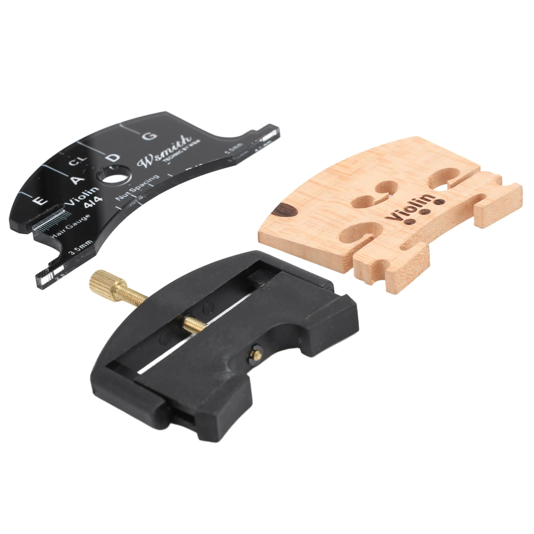 Elevador de cuerdas de violín 4/4, herramientas de puente de violín, plantilla de puentes de violín, accesorios duraderos para violín, luz