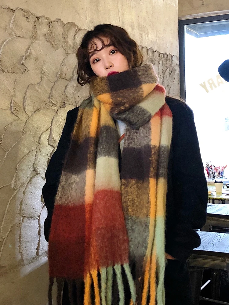 2022 New Cashmere Women Shawl Scarf Women Long Pashmina Foulard Autumn And Winter New Scarf Shawl Female Warm Big Scarf Shawl