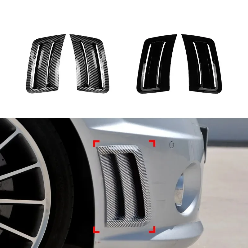 

2PCS Car Front Bumper Splitter Side Spoiler Air Vent Wind Knife Body Kits for Mercedes Benz W204 S204 C63 AMG 2007-2010