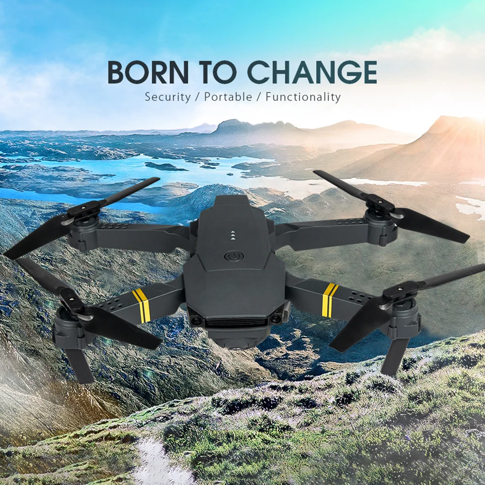 E58 WiFi FPV Altitude Hold Foldable RC Drone Quadcopter with Battery Altitude Hold Headless Mode 6-axis rotation RC Drone