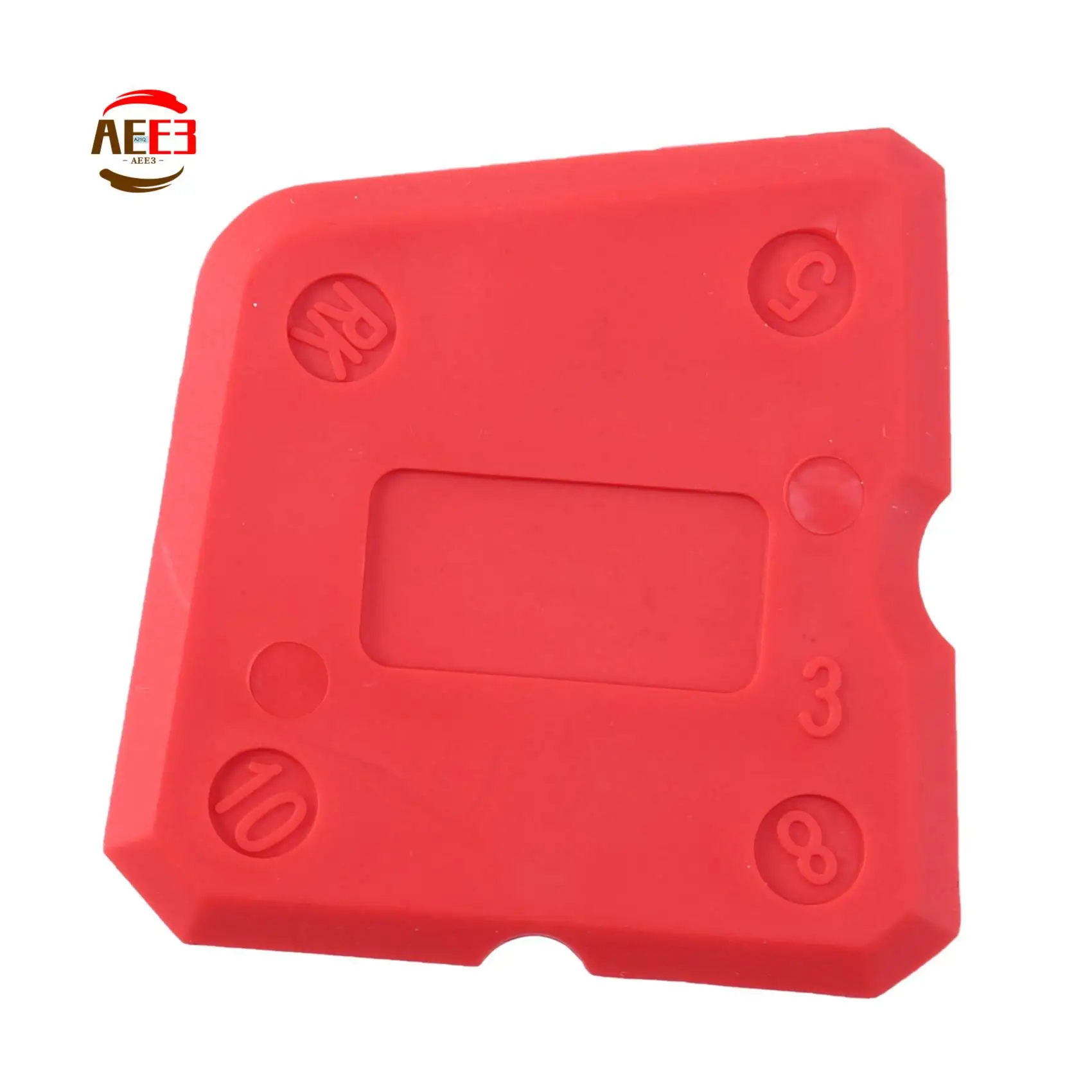 AEE3-9 Pieces Silicone Sealant Finishing Tools Smoothing Caulking Tool Kit For Kitchen Bathroom Floor Sealing, Red