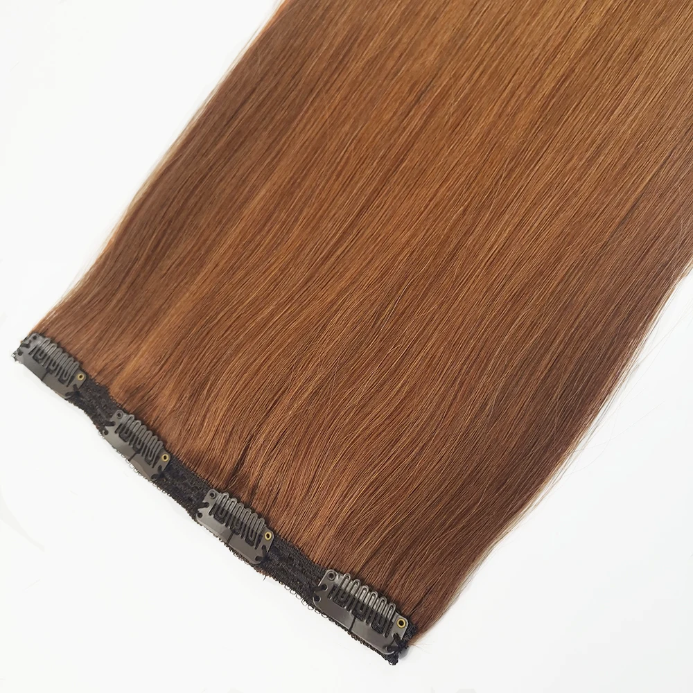 Kayla Kant Clip In Hair Extensions 60G Onzichtbare Verborgen Clip Ins 100% Menselijk Haar