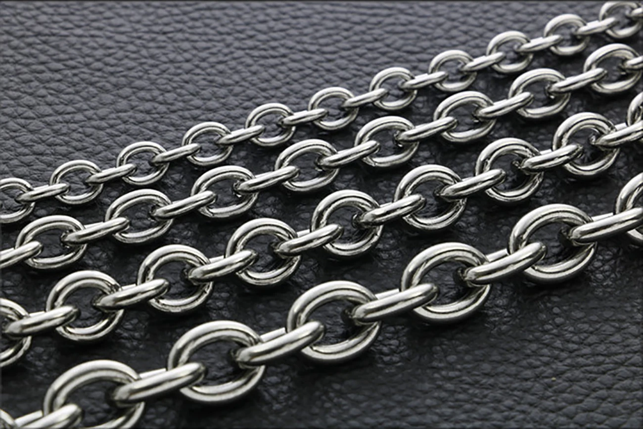 Fashion Stainless Steel Thick Wide Cross Chain Large O-chain For Men And Women Necklace Jewelry Hot Sale