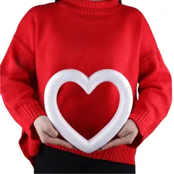 Wedding Valentine's Day Foam Ball White Hollow Heart Ornament Crafts Heart-shaped For DIY Christmas Party Decoration Supplies