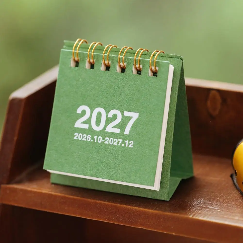 Academic Year Planner 2026 2027 Mini Desk Calendar 2027 2026-2027 Mini Desk Calendar 14-month Desktop Flip Calendar