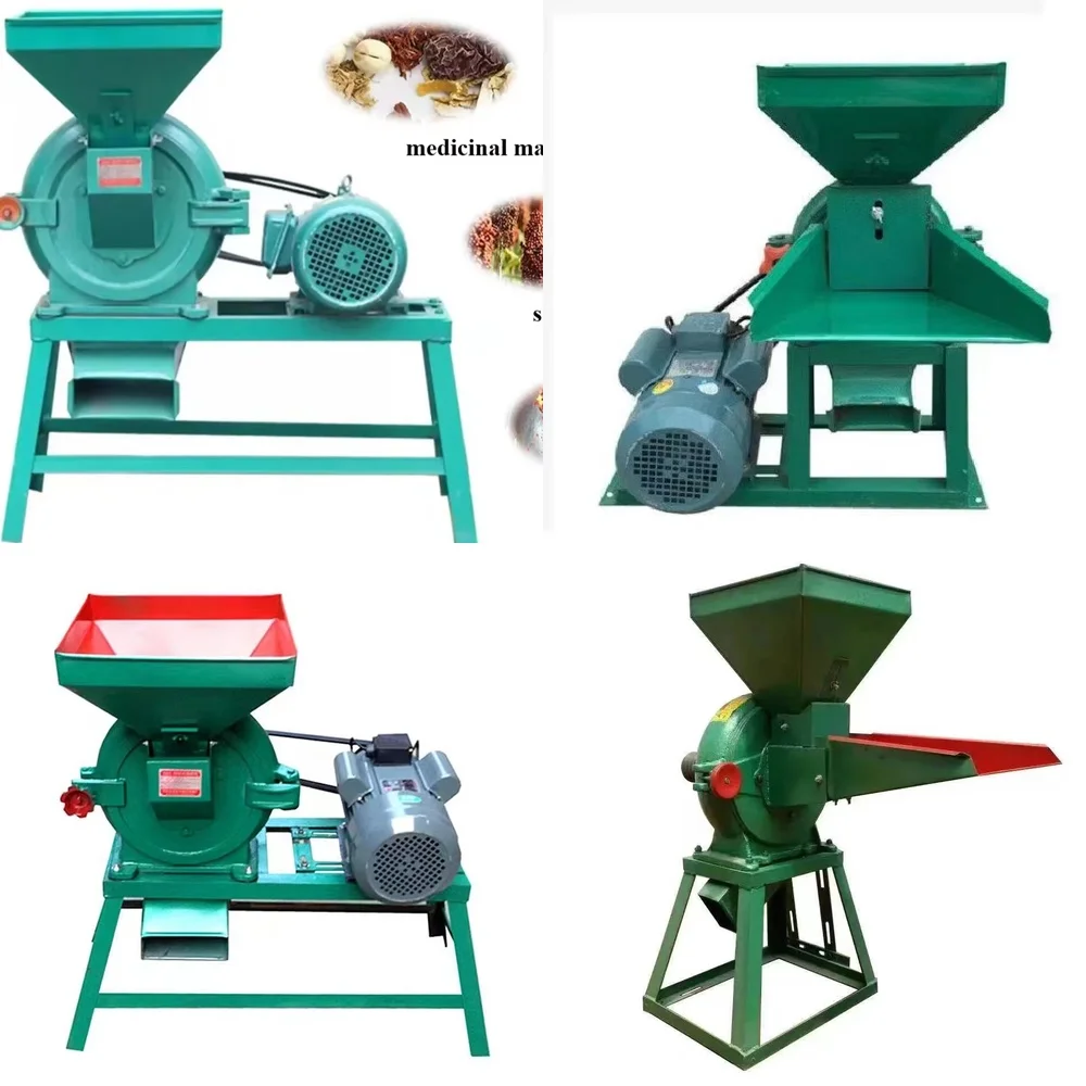

Small Feed Corn Grinder Large Material Crusher for Animal Feed Processing Farm Equipment Poultry Farming Grain