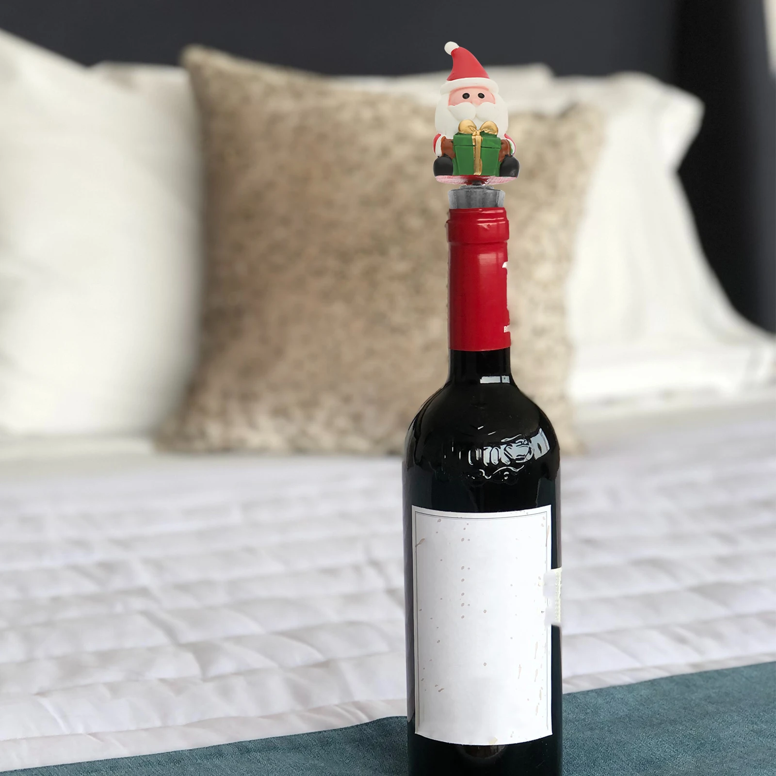 

4 шт., рождественские пробки для бутылок вина, многоразовые уплотнительные пробки для рождественской вечеринки, милые праздничные декоративные аксессуары, пробки для вина