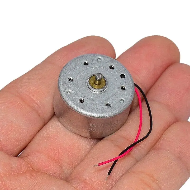 NMB Minebea Micro 300 DC Motor RF-300CA 24mm Diameter Mini Precision Round Spindle Motor 3V~12V 13300RPM High Speed Mute Silent