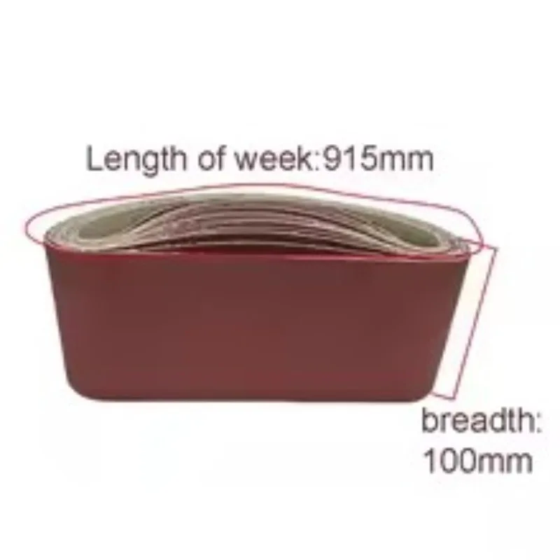 حزام صنفرة 915 × 100 مم / 50 × 2100 مم للصنفرة - 80/120/150-320 ورق صنفرة حصى، حزام صنفرة وتلميع للخشب والمعادن